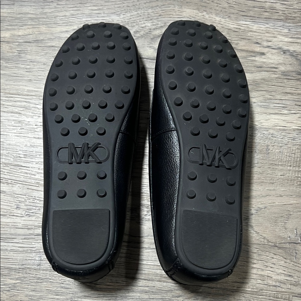 Michael Kors Black Leather Moccasins - Picture 5 of 5